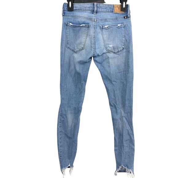 Lucky Brand Sasha Skinny Distressed Medium Wash Stretch Jeans Ankle 2 / 26 x 28 - Picture 5 of 15